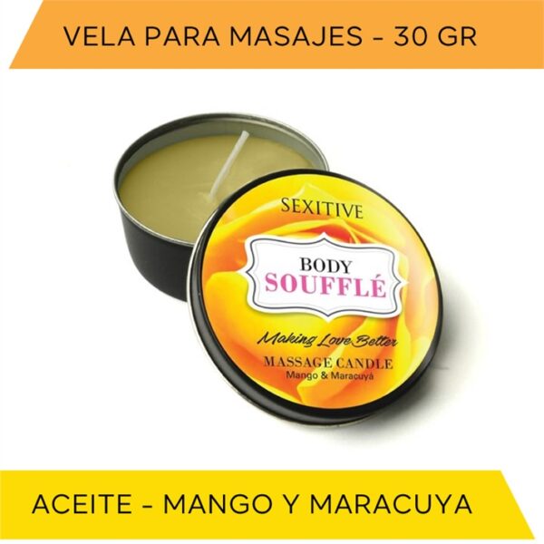 Vela de Masajes Mango y Maracuyá 30gr