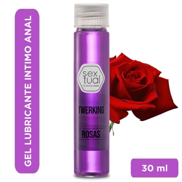 Gel Lubricante Anal Twerking Aroma Rosas 30ml Sextual
