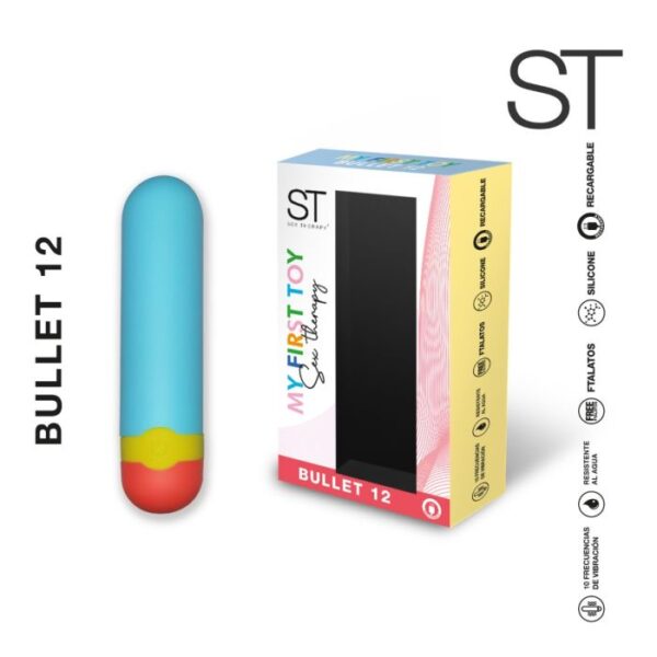 Estimulador de clítoris Bullet 12 - Celeste