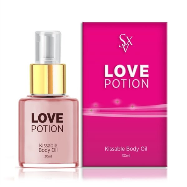 ACEITE para masajes comestible LOVE POTION Sabor chocolate/menta 30ml - Sexitive
