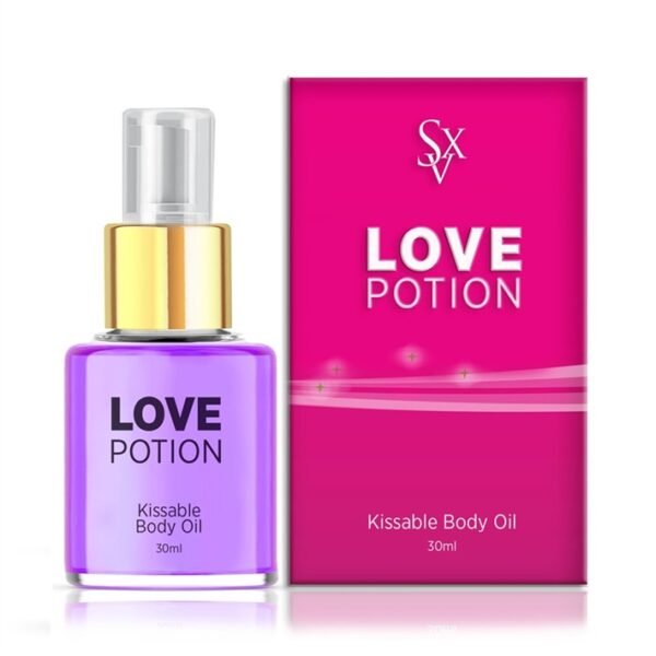 ACEITE para masajes comestible LOVE POTION Sabor Frutos Rojos 30ml - Sexitive