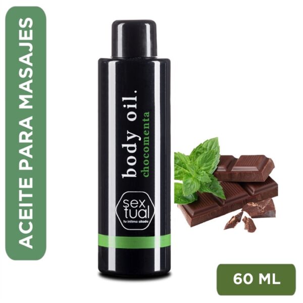 Aceite Para Masajes Chocolate-Menta Body Oil 60ml Sextual