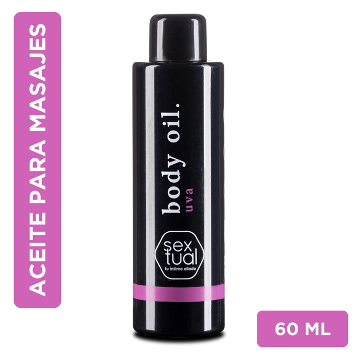 Aceite Para Masajes sabor UVA 60ml- Sextual
